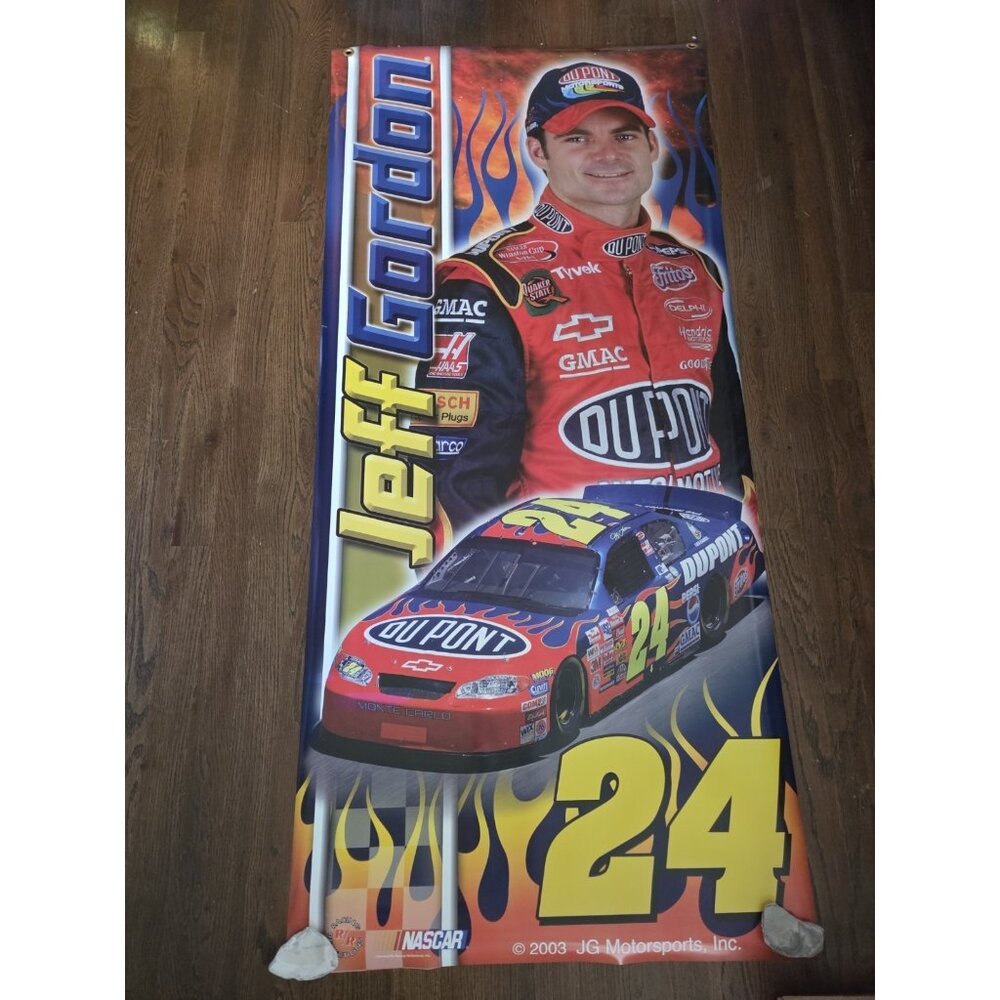 Vintage Jeff Gordon 2003 Dupont 24 Car Poster Large 57” X 26”